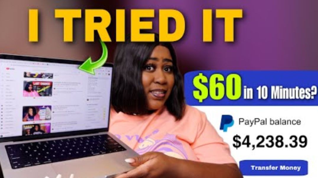 ⁣Make Money From WATCHING YouTube Videos - Worldwide  (I Tried It)